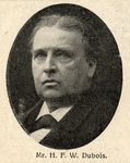 104475 Portret van mr. H.F.W. Dubois, geboren 1844, notaris en lid van de gemeenteraad van Utrecht (1891-1911), ...